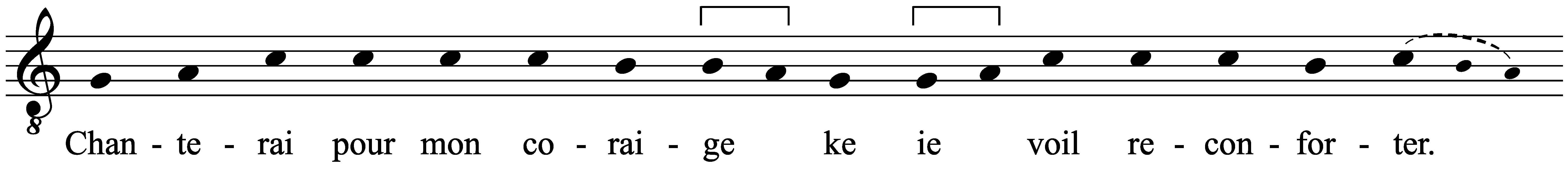 Work musical notation